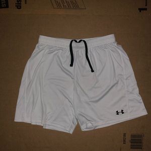 White Under Armour athletic shorts
